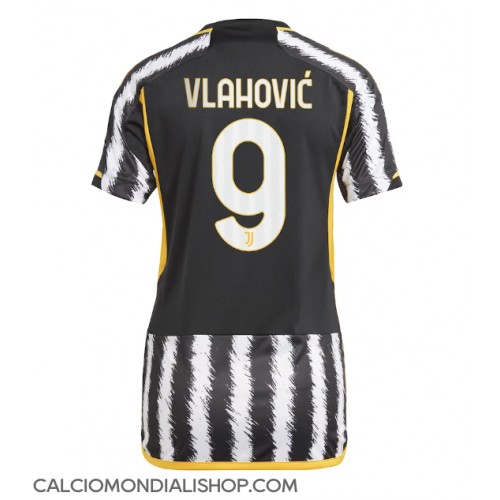 Maglie da calcio Juventus Dusan Vlahovic #9 Prima Maglia Femminile 2023-24 Manica Corta